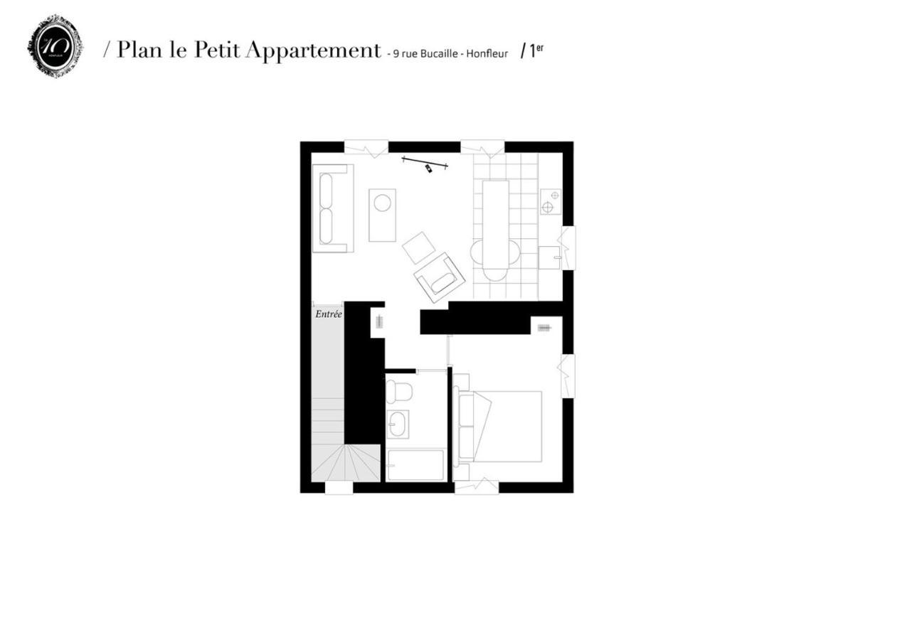 Appartamento La Petite Adresse Du 10Honfleur Esterno foto